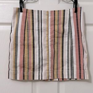 Multicolored mini skirt